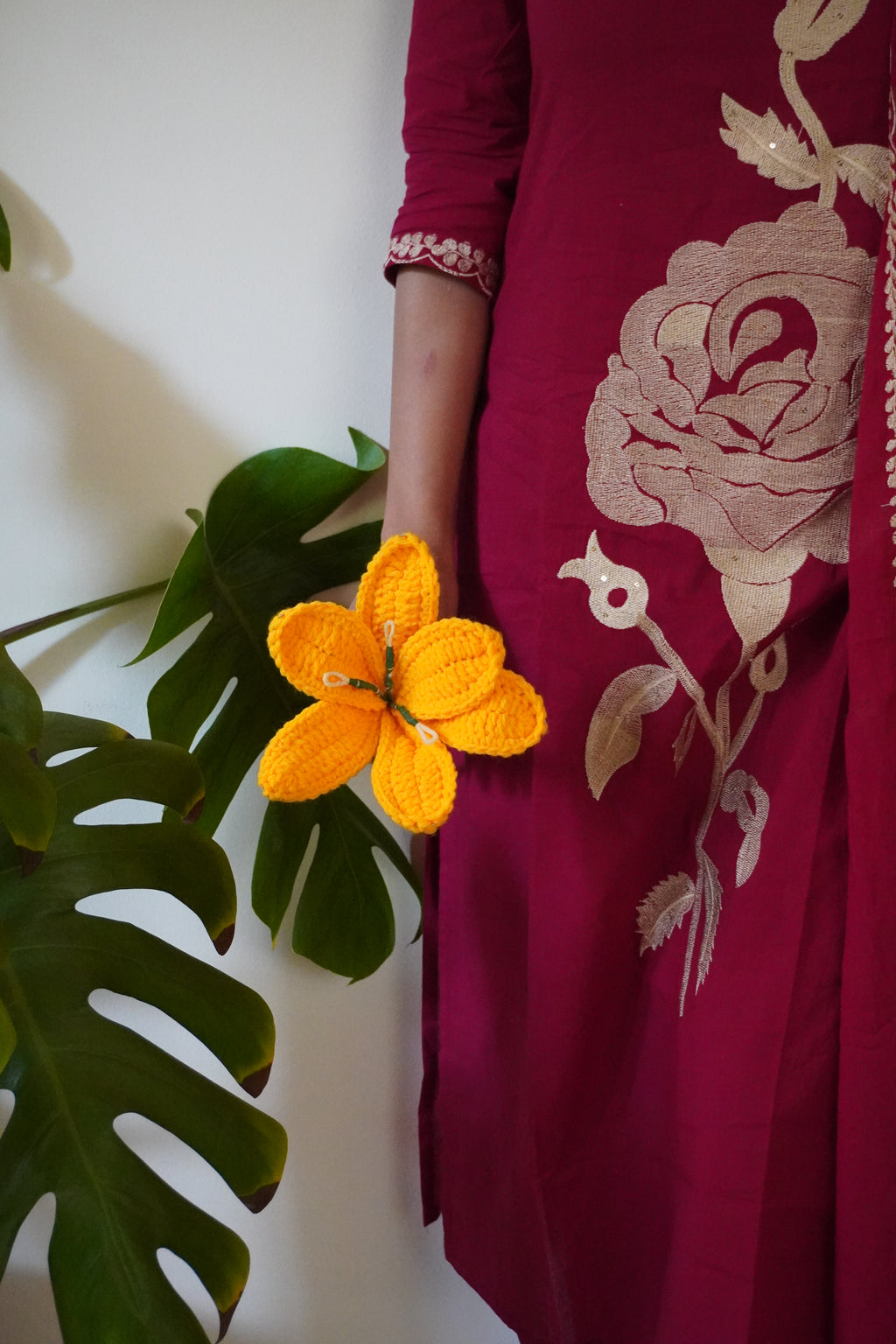 Gulabo 3 Piece Rani pink suit